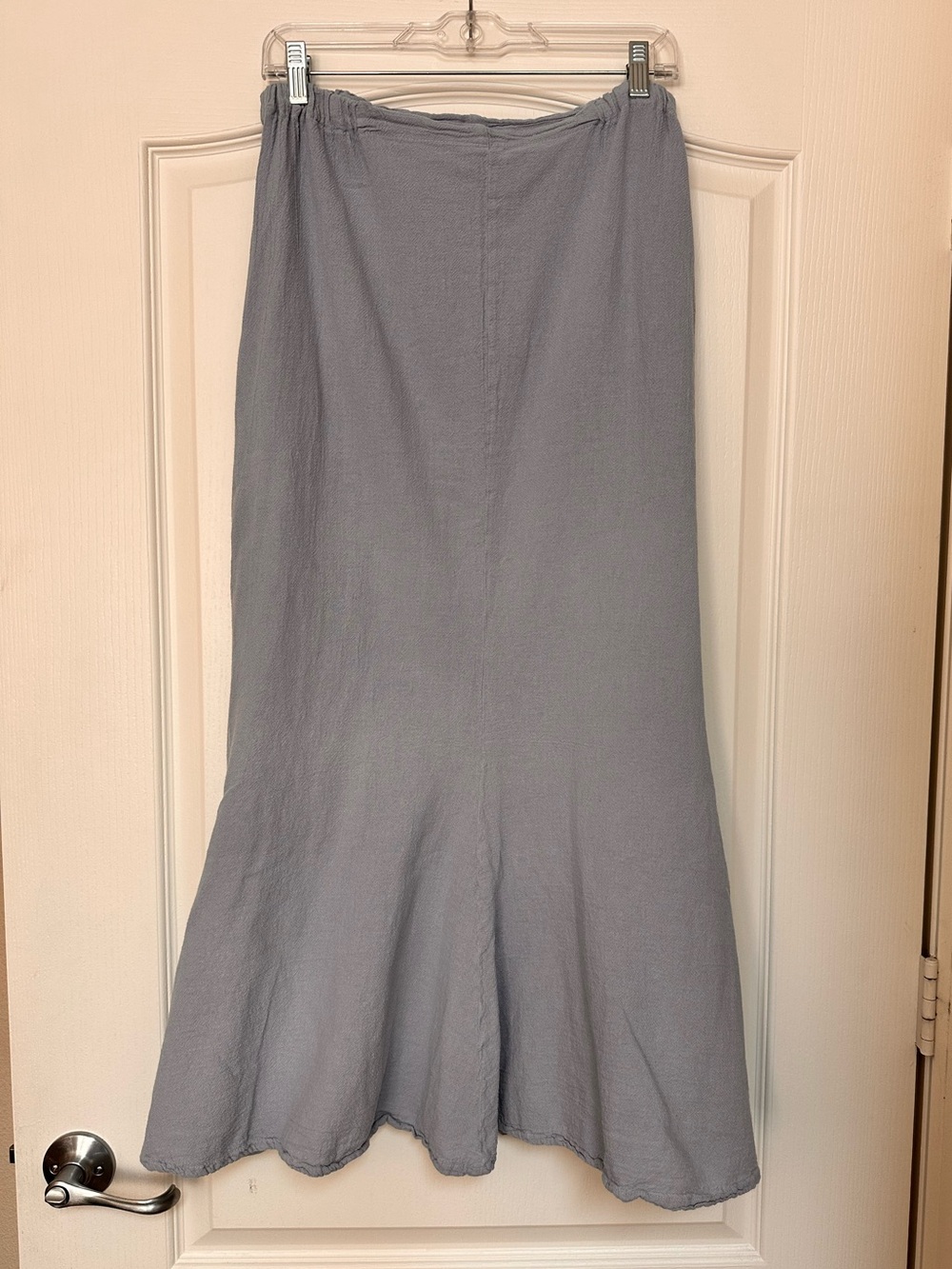 Oh My Gauze! Light Gray A-Line Flared Skirt